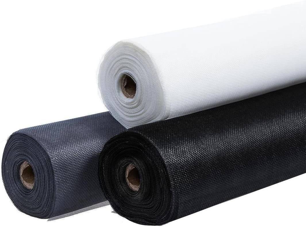 Fliegennetz Meterware Fliegengitter Insektenschutz Gitter Insektenschutzgewebe 100cm Schwarz