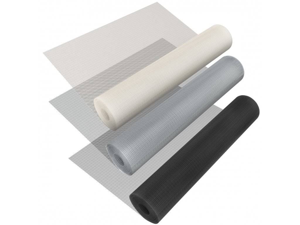 Fliegennetz Meterware Fliegengitter Insektenschutz Gitter Insektenschutzgewebe 120cm Grau