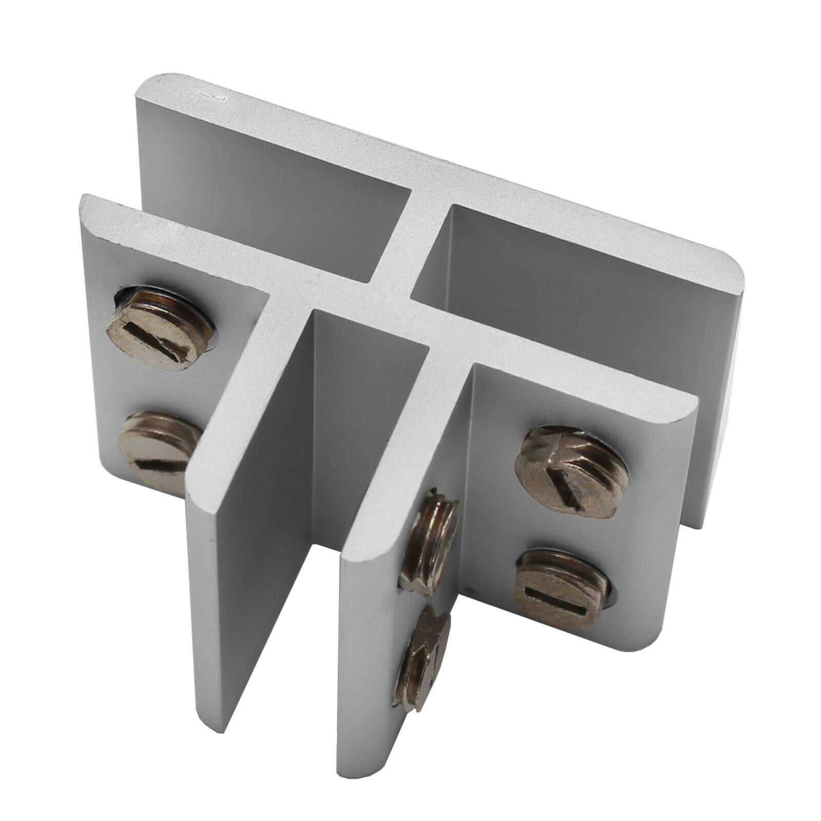 Glashalter Glasklemme Klemmhalter Glasbodenhalter Regalhalter Vitrine Aluminium C 8-10mm