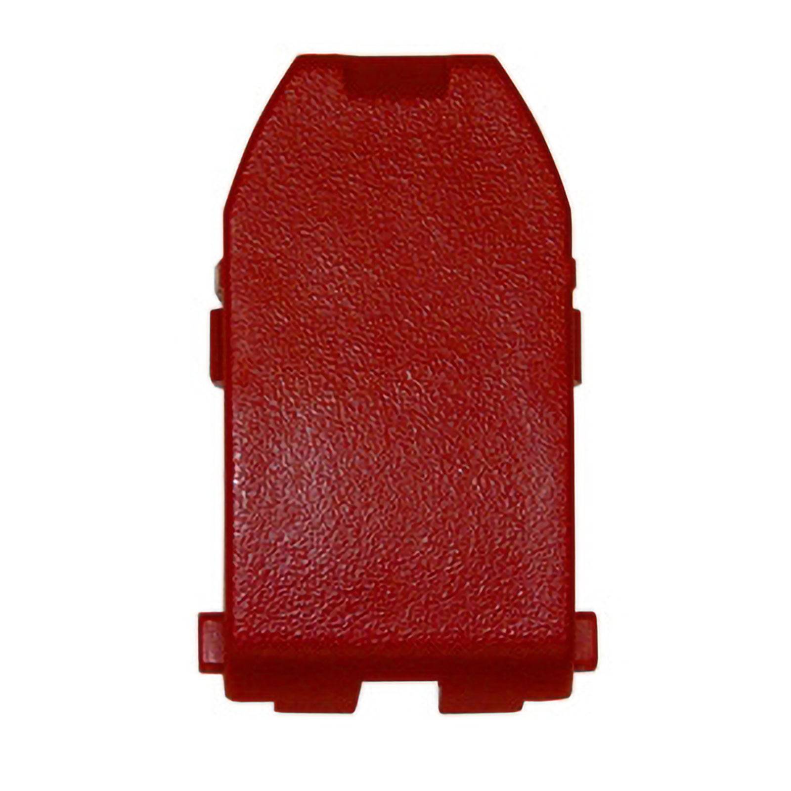 Ein roter Kunststoff-Sicherheitsverriegelungsvorrichtung, die entwickelt wurde, um den Zugang zu oder die Bedienung von elektrischen Schaltern zu verhindern.