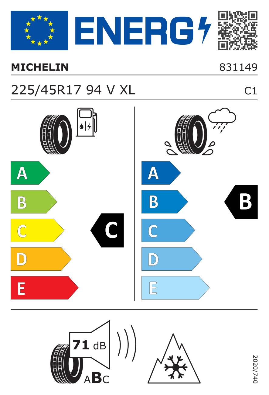 Michelin Alpin 7 ( 225/45 R17 94V XL EV Suitable, mit Felgenschutzleiste (FSL) )