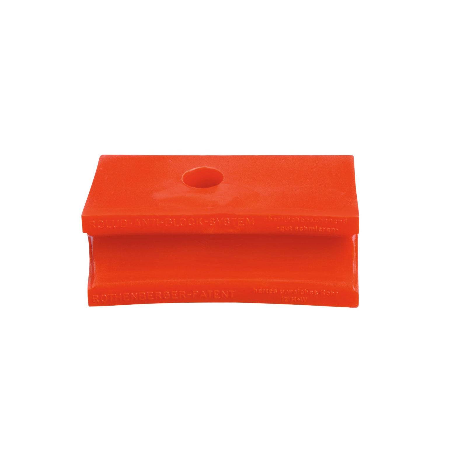 ROTHENBERGER Paten Rohrhalter in Orange, entwickelt zur Unterstützung und Stabilisierung von Rohren während Wartungs- oder Installationsarbeiten.