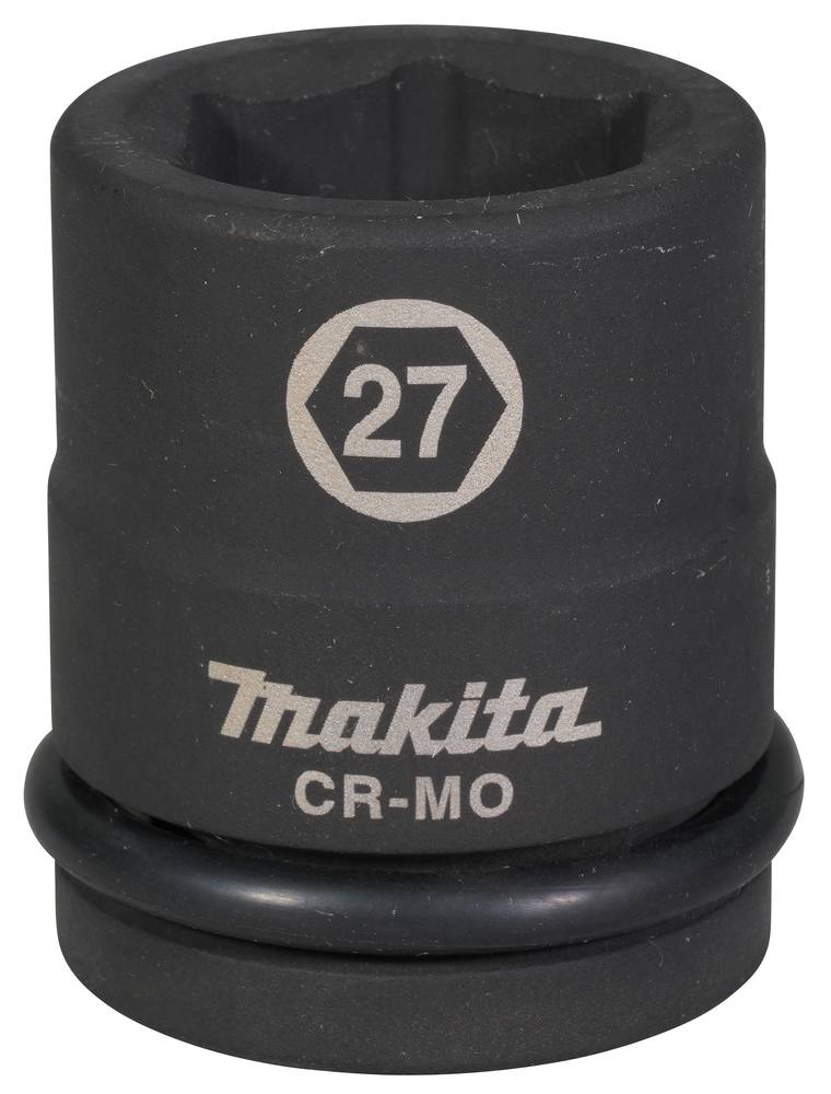 Schwarzer Makita-Stecknuss-Schraubenschlüssel, 27 mm, mit 