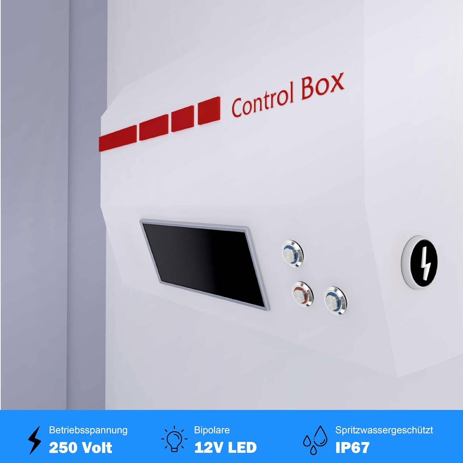 Taster Schalter 12V LED Beleuchtung Klingel Drucktaster Druckschalter Edelstahl 12mm Schalter Rot