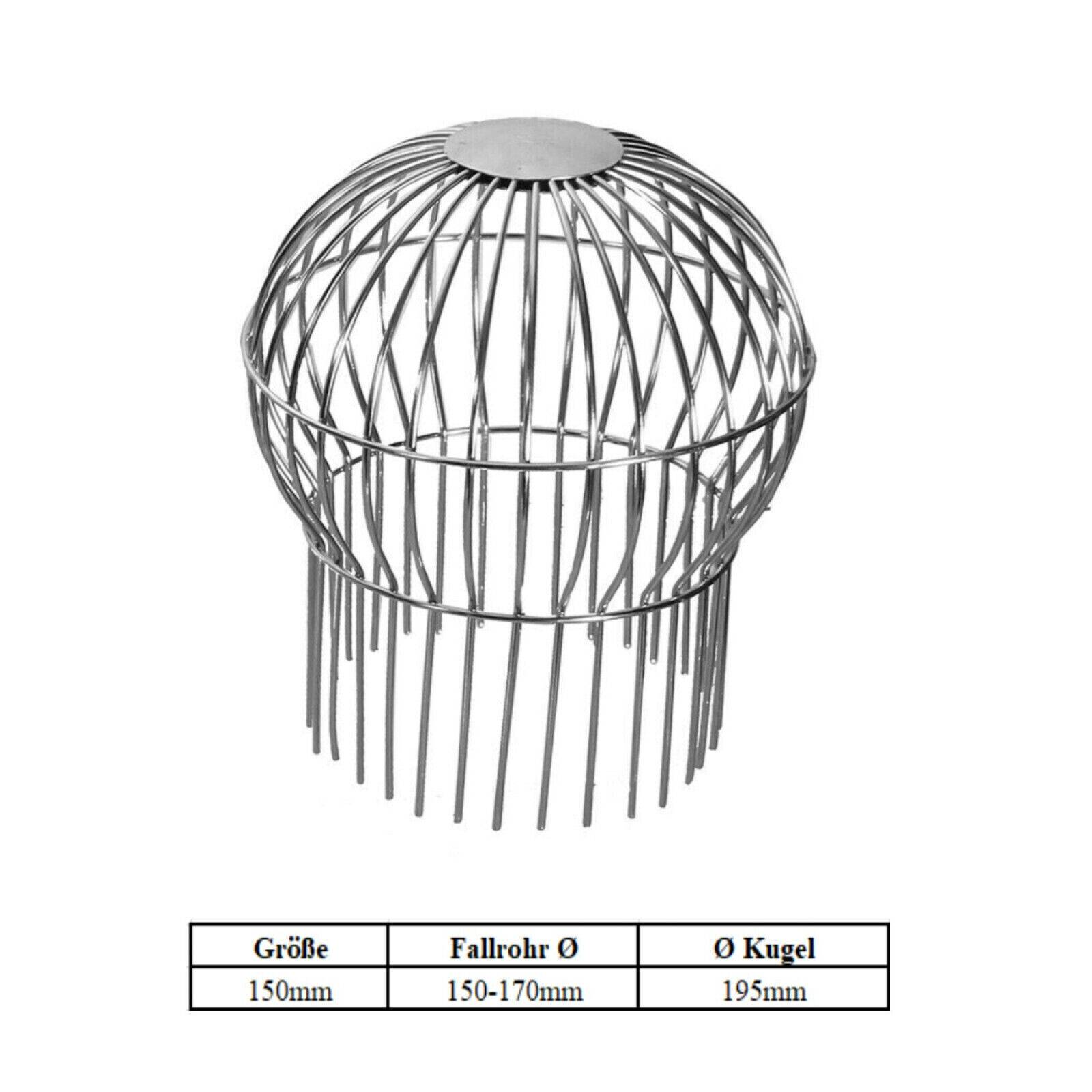Edelstahl V4A Laubfanggitter Dachrinnensieb Dachrinnenschutz Laubfang Dachrinne 150mm