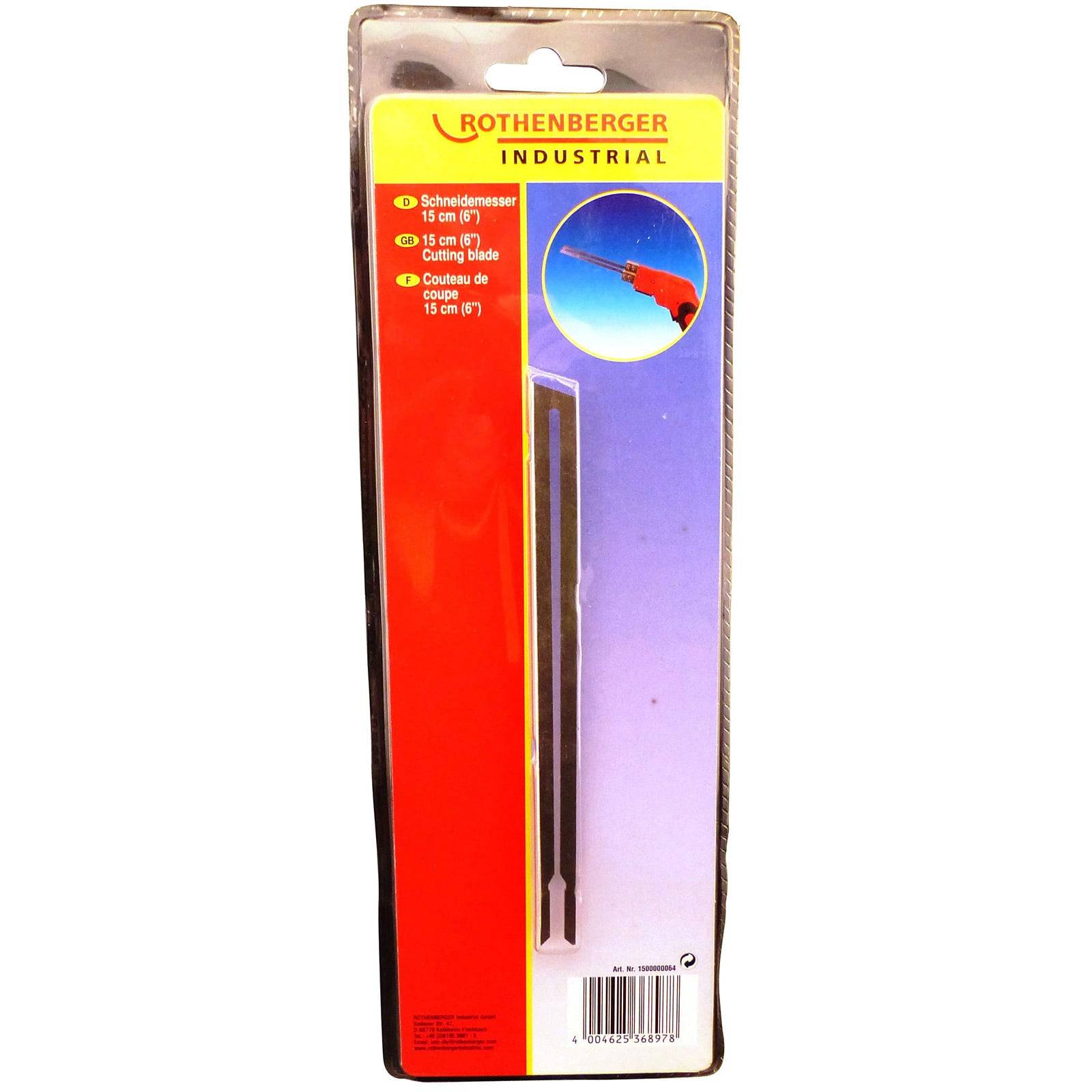 Verpackung von 'Rothenberger Industrial', die eine 15 cm (6