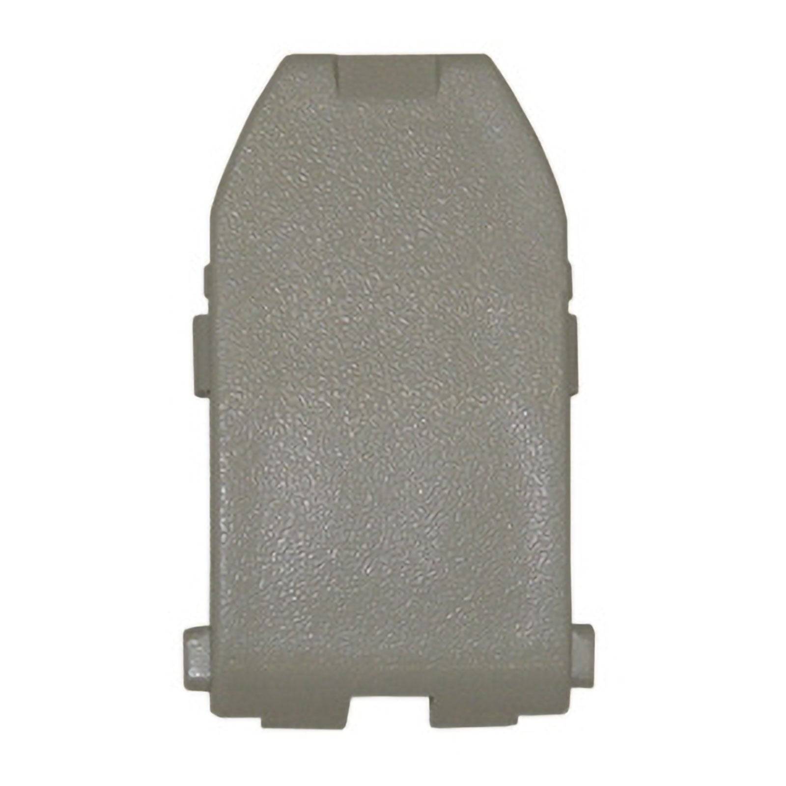 Ein strukturiertes rechteckiges Objekt mit abgerundeten Kanten und kleinen Vorsprüngen an zwei Seiten, auf einem weißen Hintergrund dargestellt.