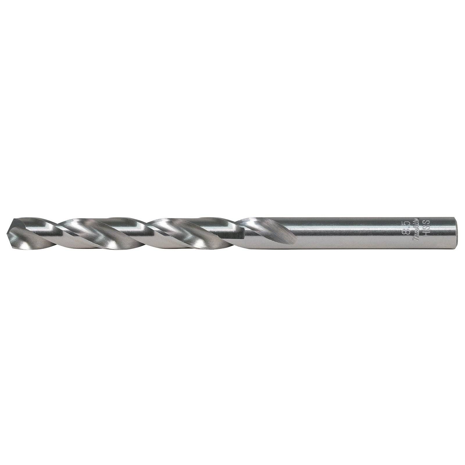 Spiralbohrer aus Stahl mit Spiralnut für Metallbearbeitung.