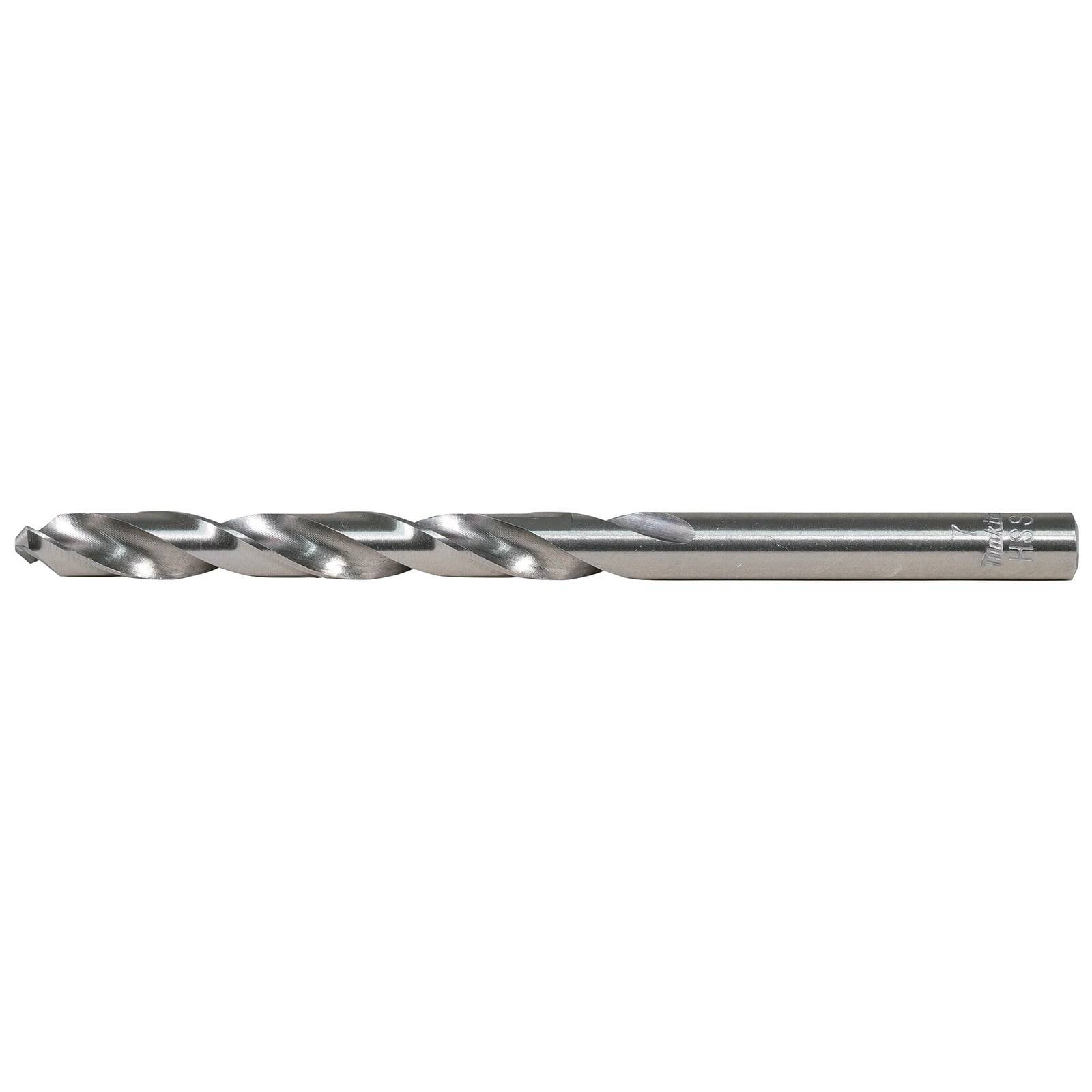Ein Stahlbohrer mit einer scharfen, spiralförmigen Spitze und glatter Schaftung, entwickelt für präzises Bohren in Materialien wie Metall oder Holz.