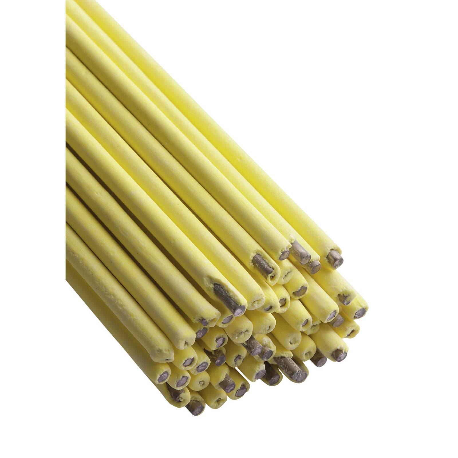 Ein Bündel gelber Elektrokabel mit freigelegten Enden, sauber zusammengebunden, höchstwahrscheinlich für Verkabelungs- oder elektrische Verbindungszwecke.