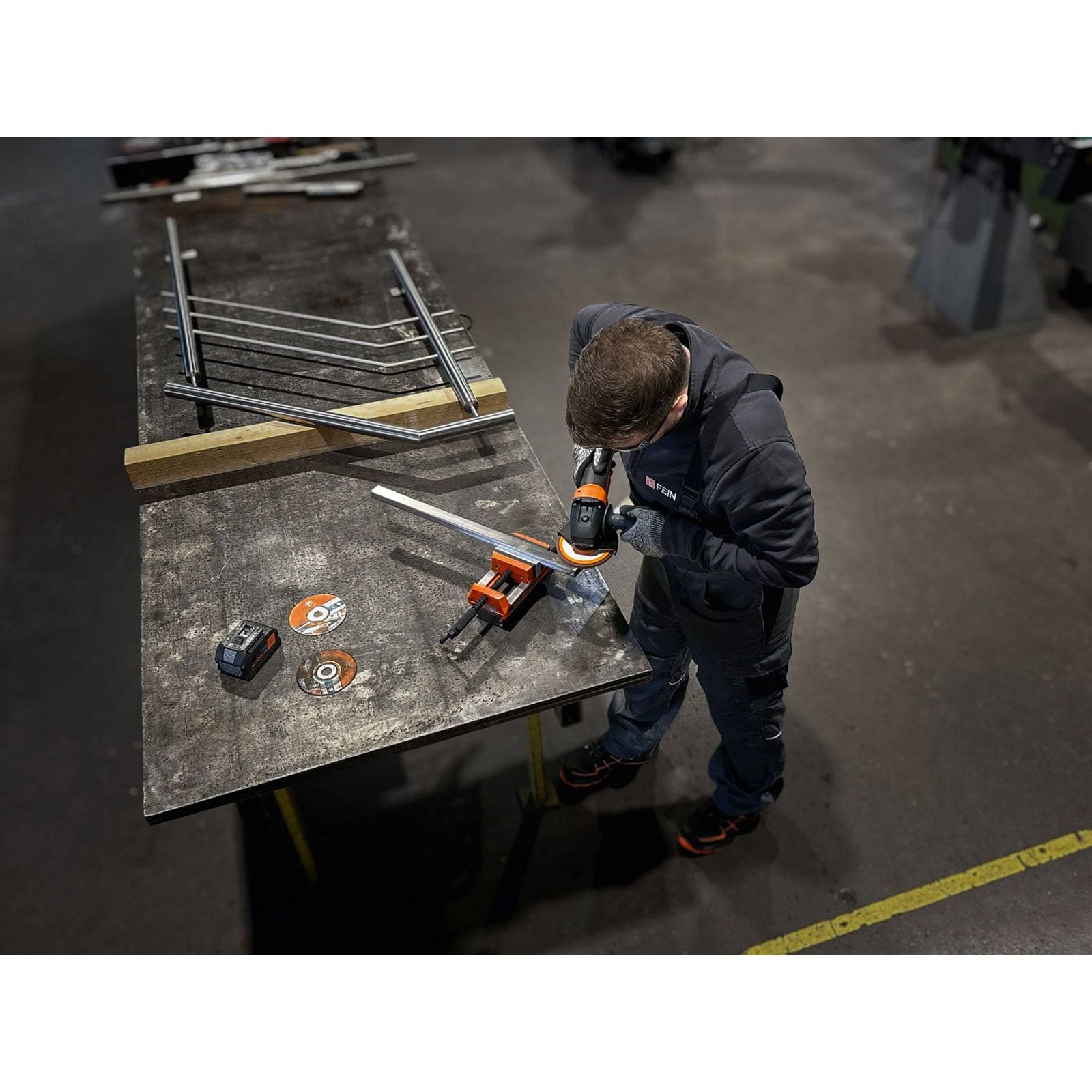 Fein Schutzbackenpaar (B) Blank 110 mm Aluminium (FEIN VersaMAG) - 30240476010