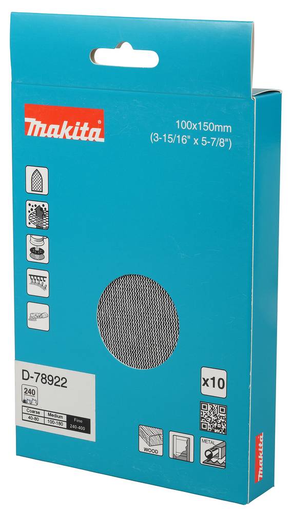 Makita Schleifpapier 100 x 150 mm, A240 100 x 150 mm • A240 • 10 Stk.