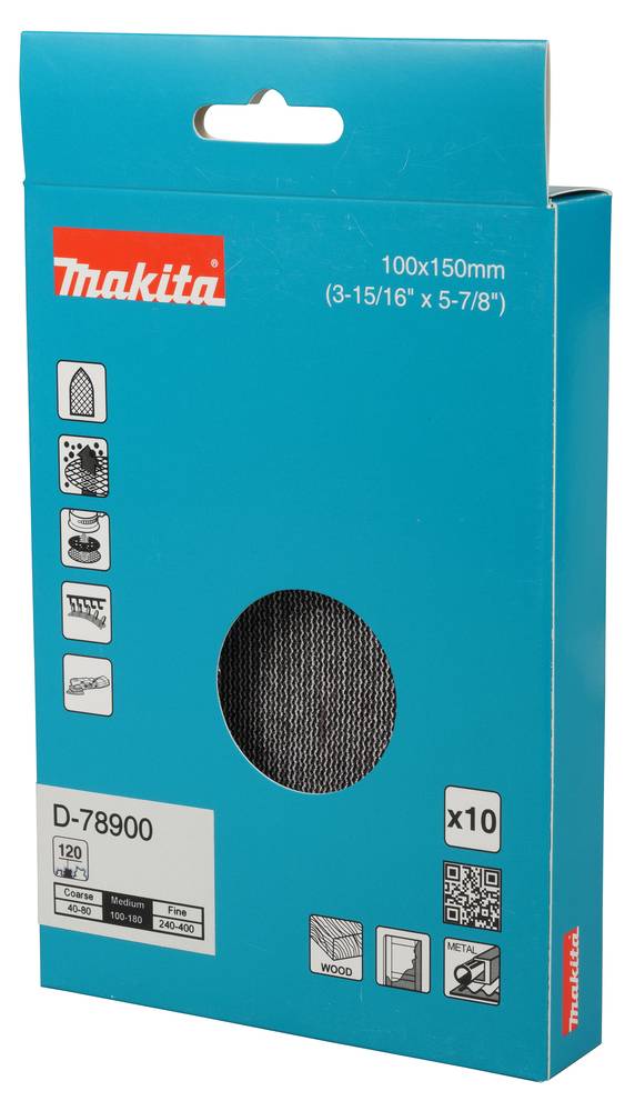 Makita Schleifnetz 100 x 150 mm, A120 100 x 150 mm • A120 • 10 Stk.