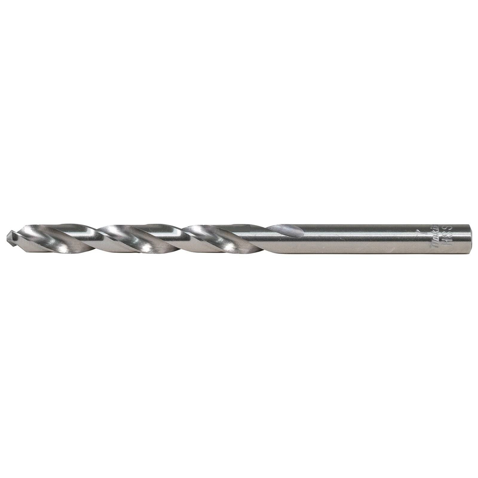 Ein Metallbohrer mit gedrehtem Design und glänzender Oberfläche, der zum Bohren in harte Materialien verwendet wird.