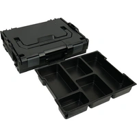 BS Systems L-Boxx 102 schwarz inkl. Kleinteileeinsatz 5 Fächer BS Systems L-Boxx 102 schwarz inkl. Kleinteileeinsatz 5 Fächer