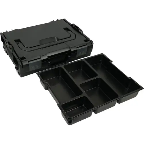 BS Systems L-Boxx 102 schwarz inkl. Kleinteileeinsatz 5 Fächer BS Systems L-Boxx 102 schwarz inkl. Kleinteileeinsatz 5 Fächer