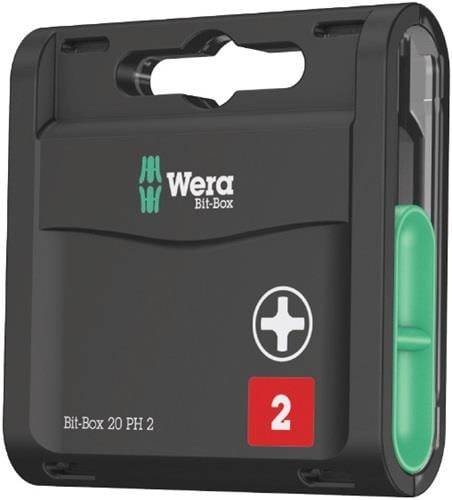 Wera Bitgroßpackung (20 Stk.) 1/4″ PZD 2 Länge 25 mm - 5057760001