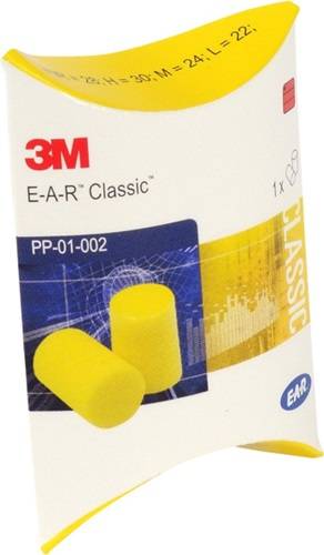 Gehörschutzstöpsel E-A-R™ Classic™ SNR 31 dB 250 Paar/Packung,Kissenpackung 3M