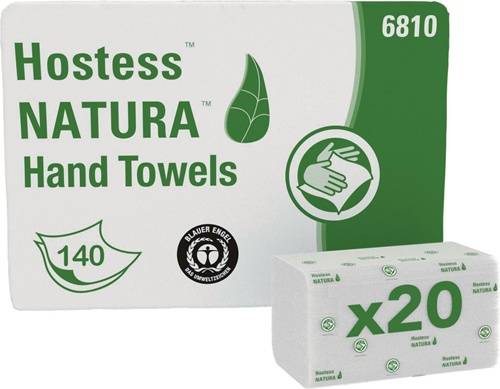 Handtuch Hostess™ NATURA™ 6810 2-lag.weiß L330xB250ca.mm 20 Päckchenx140 Tü.