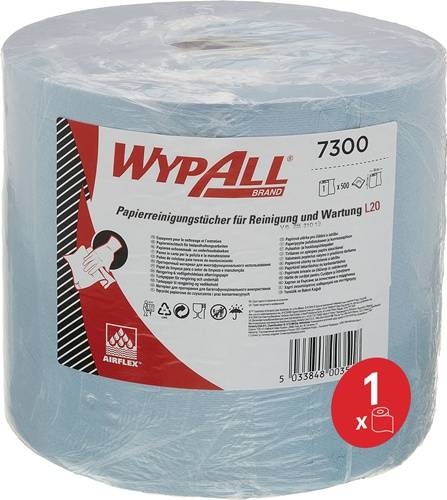 Wischtuch WYPALL L20 7300 L380xB235ca.mm blau 2-lagig 500 Tü./Rl.