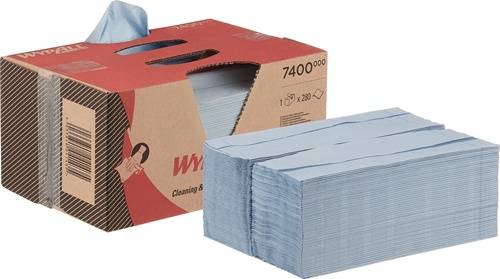 Putztuch WYPALL® L20 L420xB330ca.mm blau 2-lagig WYPALL