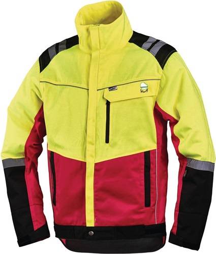 Forstschutzjacke Komfort Gr.XL neongelb/rot