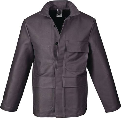 Schweißerschutz-Jacke Gr.48 grau PROBAN