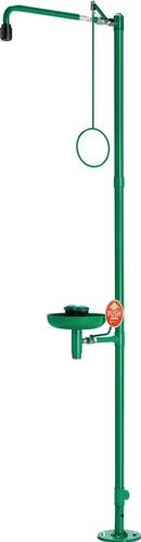 Notdusche ClassicLine m.Augendusche m.Auffangbecken Bodenmont.Anschl.3/4 IG Zoll