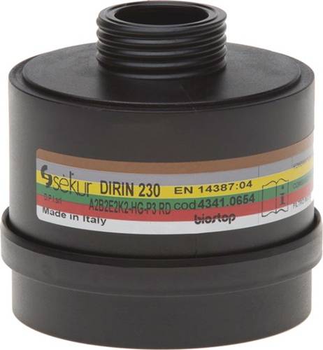Mehrbereichskombifilter DIRIN 230 EN 14387 A2 B2 E2 K2 Hg-P3 EKASTU