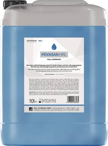 Handreinigung Pevasan HRL 10l silikonfrei,pH-neutral Kanister PAUL VOORMANN
