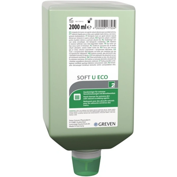Handreiniger GREVEN® SOFT U ECO 2l lösemittelfrei 2000ml Varioflasche PHYSIODERM Handreiniger GREVEN® SOFT U ECO 2l lösemittelfrei 2000ml Varioflasche PHYSIODERM