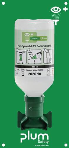 Augenspülstation 0,5l HxBxTca.Haltbarkeit 3 Jahre(ungeöffnete Flasche) PLUM