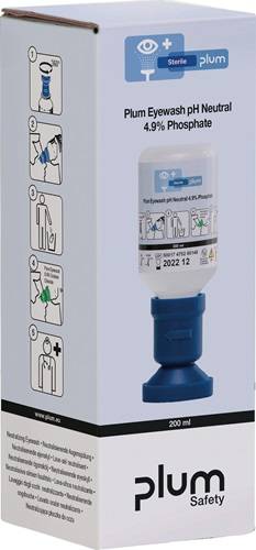Augenspülflasche pH Neutral 200ml 3Jahre(ungeöffnete Flasche) DIN EN15154-4 Plum