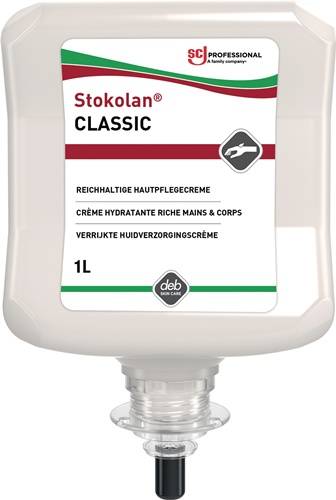 Hautpflegecreme Stokolan® Classic 1l leicht parfümiert Kartusche
