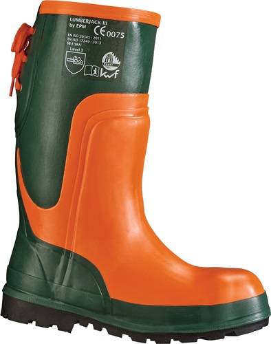 Forstsicherheitsstiefel Ulme Gr.45 oliv/orange Naturkautschuk