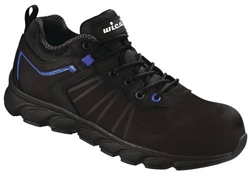 Sicherheitsschuh VEZZO Gr.46 W.10,5 schwarz/blau S3 SRC EN20345 Action-Nubuklede