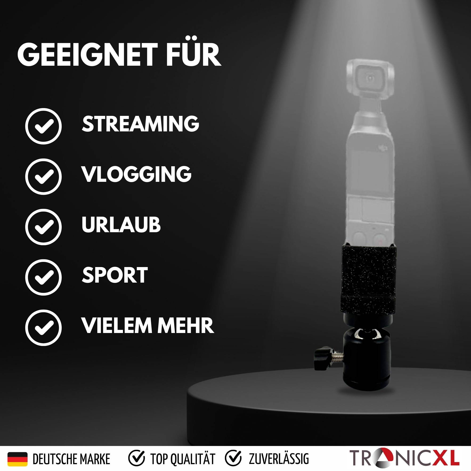 Stativ Adapter für DJI OSMO Pocket mit Kugelkopf neigbar Handheld Gimbal Zubehör Halter Halterung