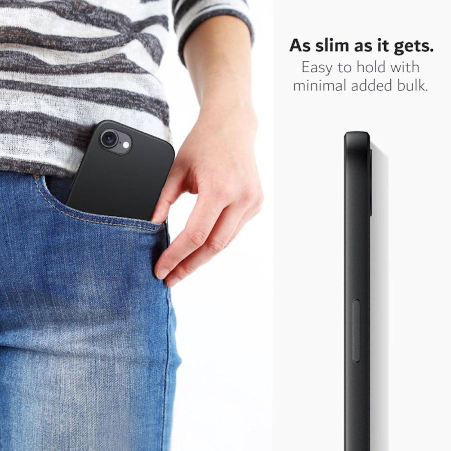Für Apple iPhone 16e Silikon TPU Schutz Hülle Cover Flexibel dünn Case Schwarz