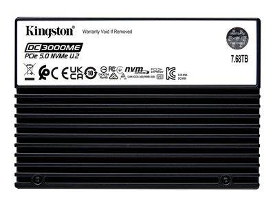 KINGSTON 7.68TB DC3000ME U.2 PCIe SSD Komponenten Speicherlaufwerke Interne SSDs