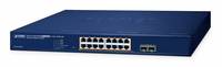 Planet Poe+ Web Smart Switch GS-2210-16P2S - Switch - Kupferdraht1 Gbps -
