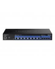 TRENDnet TEG 7124WS Switch Smart 8 x 10 GBase-T + 4 x Gigabit SFP+ an Rack montierbar TAA-konform