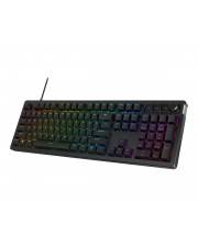 HP HyperX Alloy Rise Tastatur 100% full size Hintergrundbeleuchtung USB-C USA Tastenschalter: Linear Schwarz