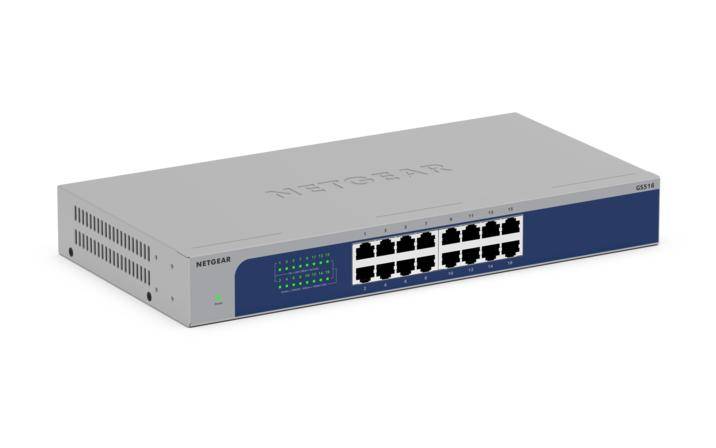 Netgear GS516 - V3 - Switch - unmanaged - 16 x 10/100/1000