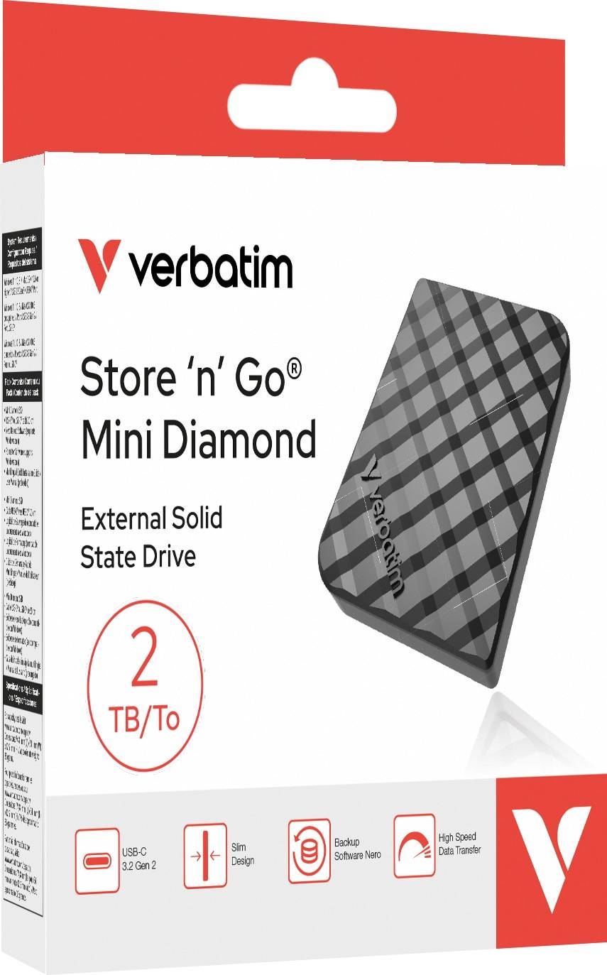 VERBATIM Externe SSD Mini Diamond 2TB