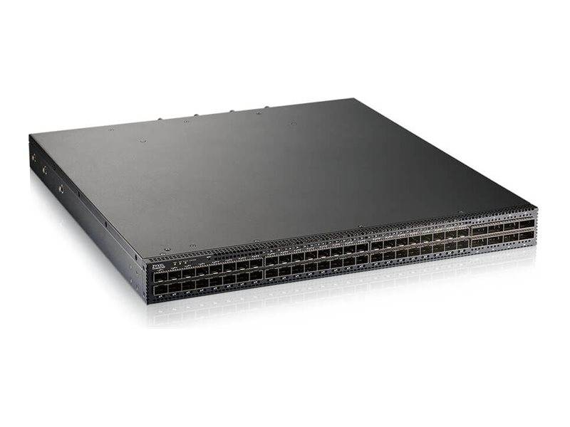 ZyXEL CX4800-56F - Switch - Faseraggregation - L3 - managed - 48 x 10/25 Gigabit SFP28 + 8 x 100 Gigabit QSFP28 - an Rack montierbar, Desktop - PoE