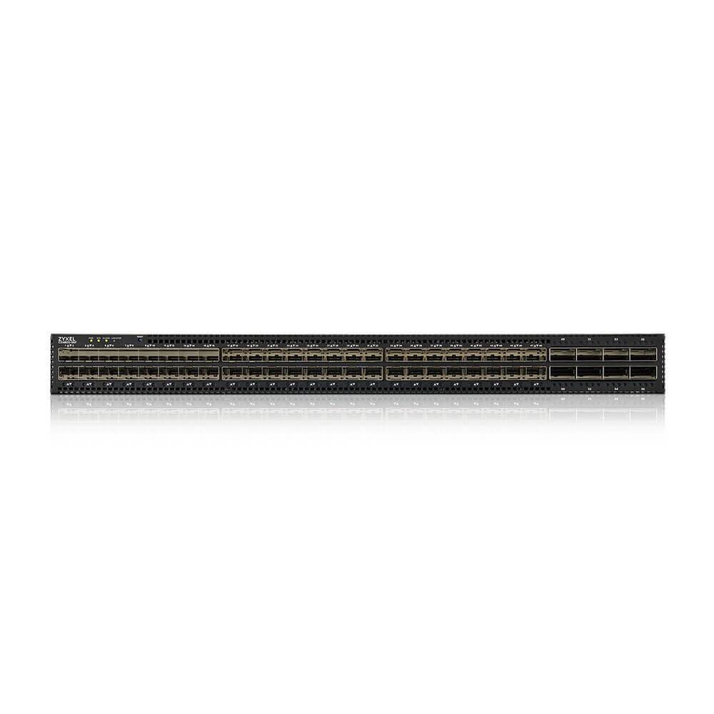 ZyXEL CX4800-56F - Switch - Faseraggregation - L3 - managed - 48 x 10/25 Gigabit SFP28 + 8 x 100 Gigabit QSFP28 - an Rack montierbar, Desktop - PoE