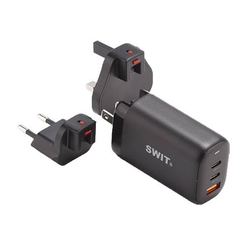 SWIT ELECTRONICS UC-2065 - Reise-Ladegerät für Laptops & weitere Geräte (65 W Ausgangsleistung | USB-C/A GaN)