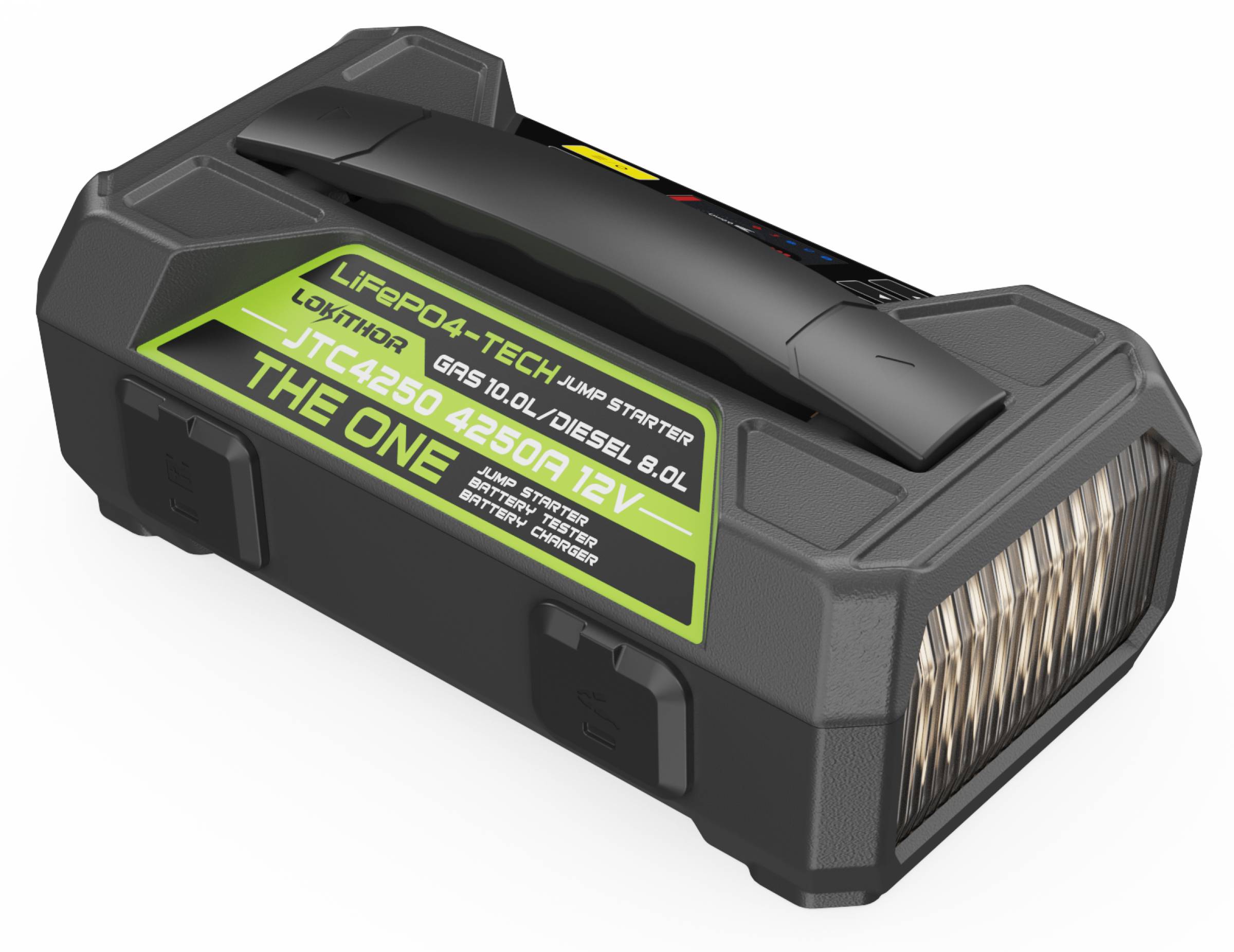Lokithor JTC4250 3in1 Jumpstarter "The One" 4250A Jumpstarter & KFZ Ladegerät & Batteriediagnose
