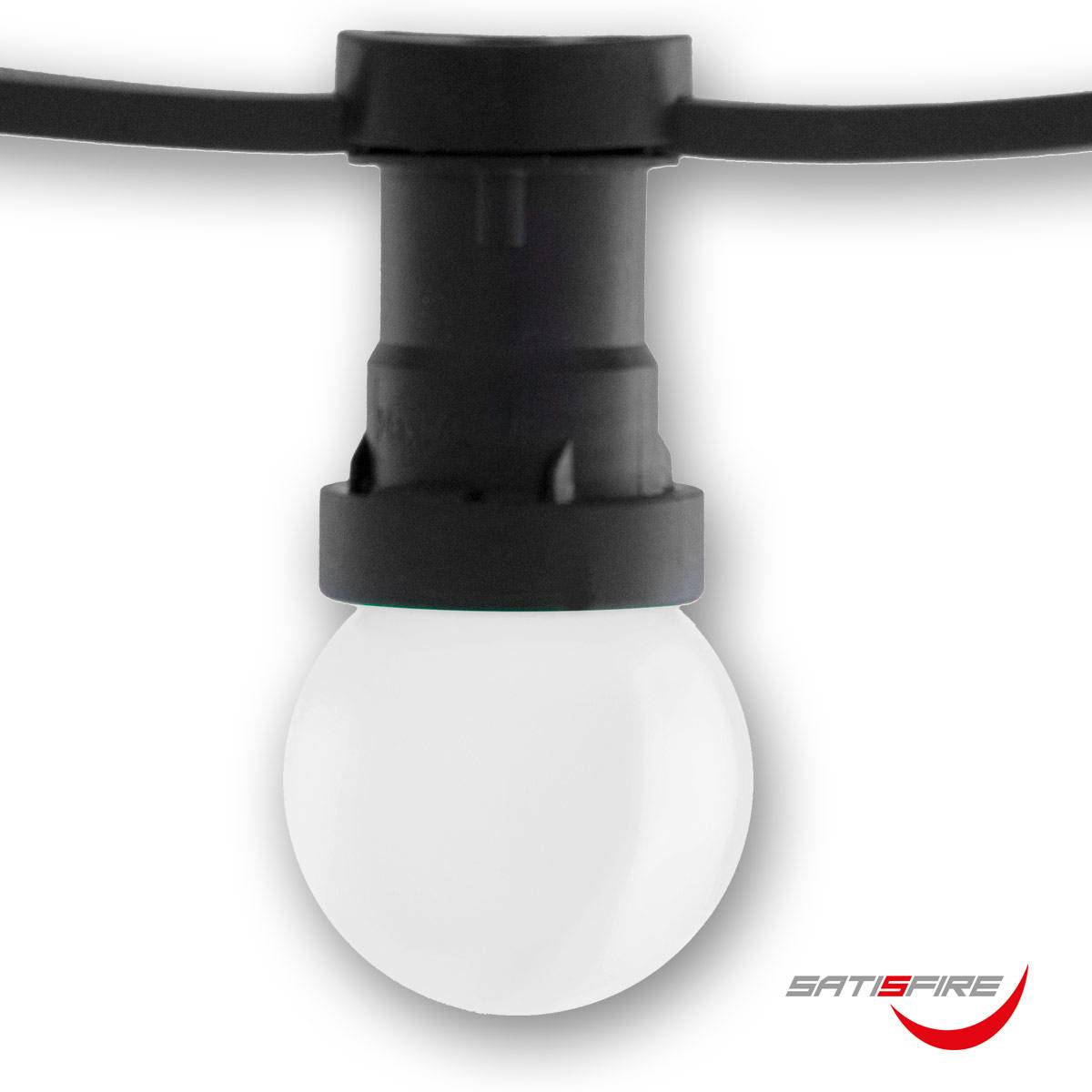 LED Leuchtmittel G45 - kaltweiß 6000K - E27 - 1W | SATISFIRE - Kugellampe