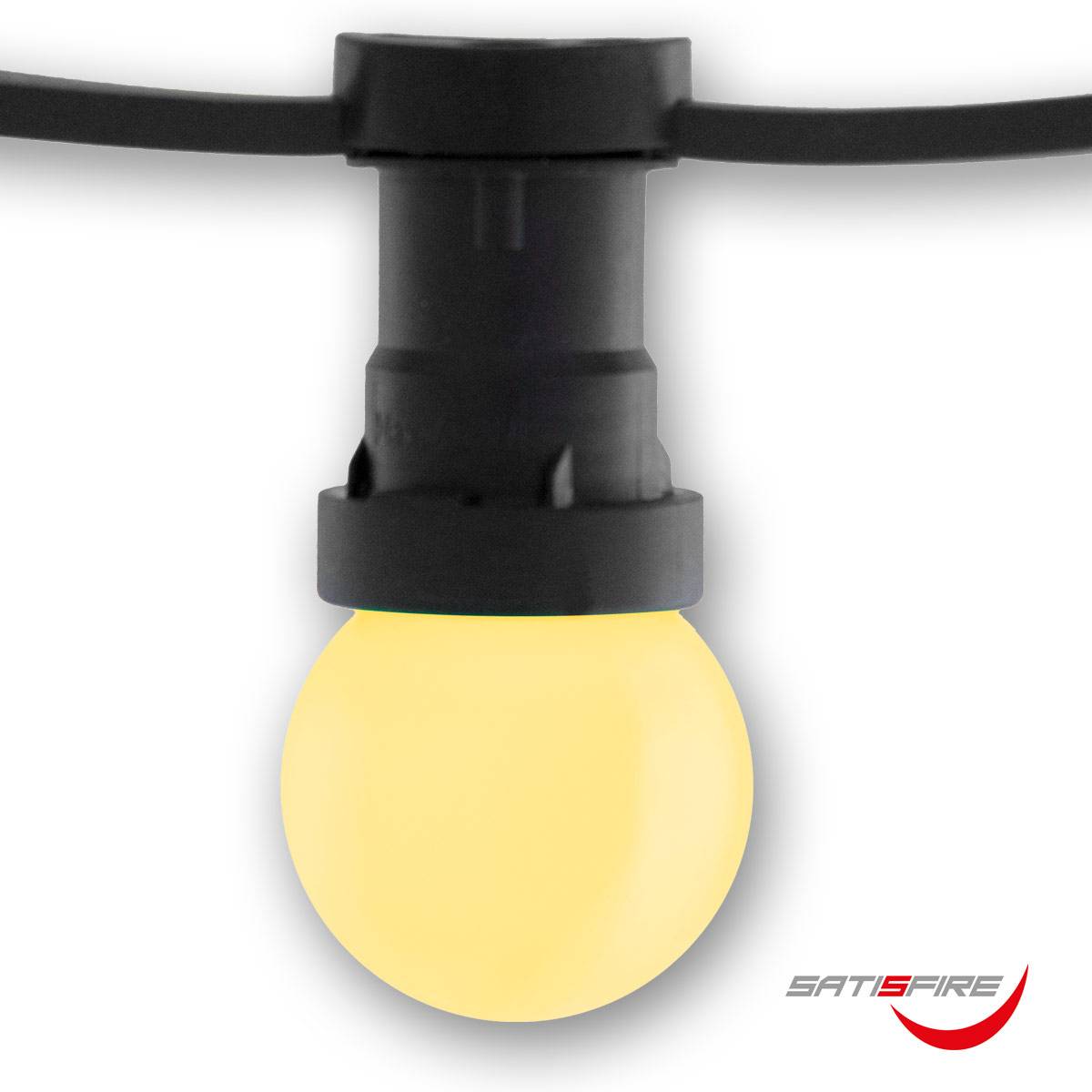 LED Leuchtmittel G45 - warmweiß 2700K - E27 - 1W | SATISFIRE